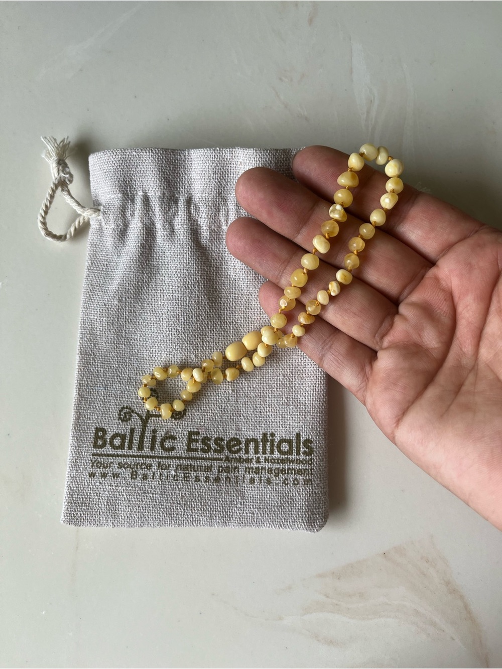 Raw Amber baby and toddler Teething necklace